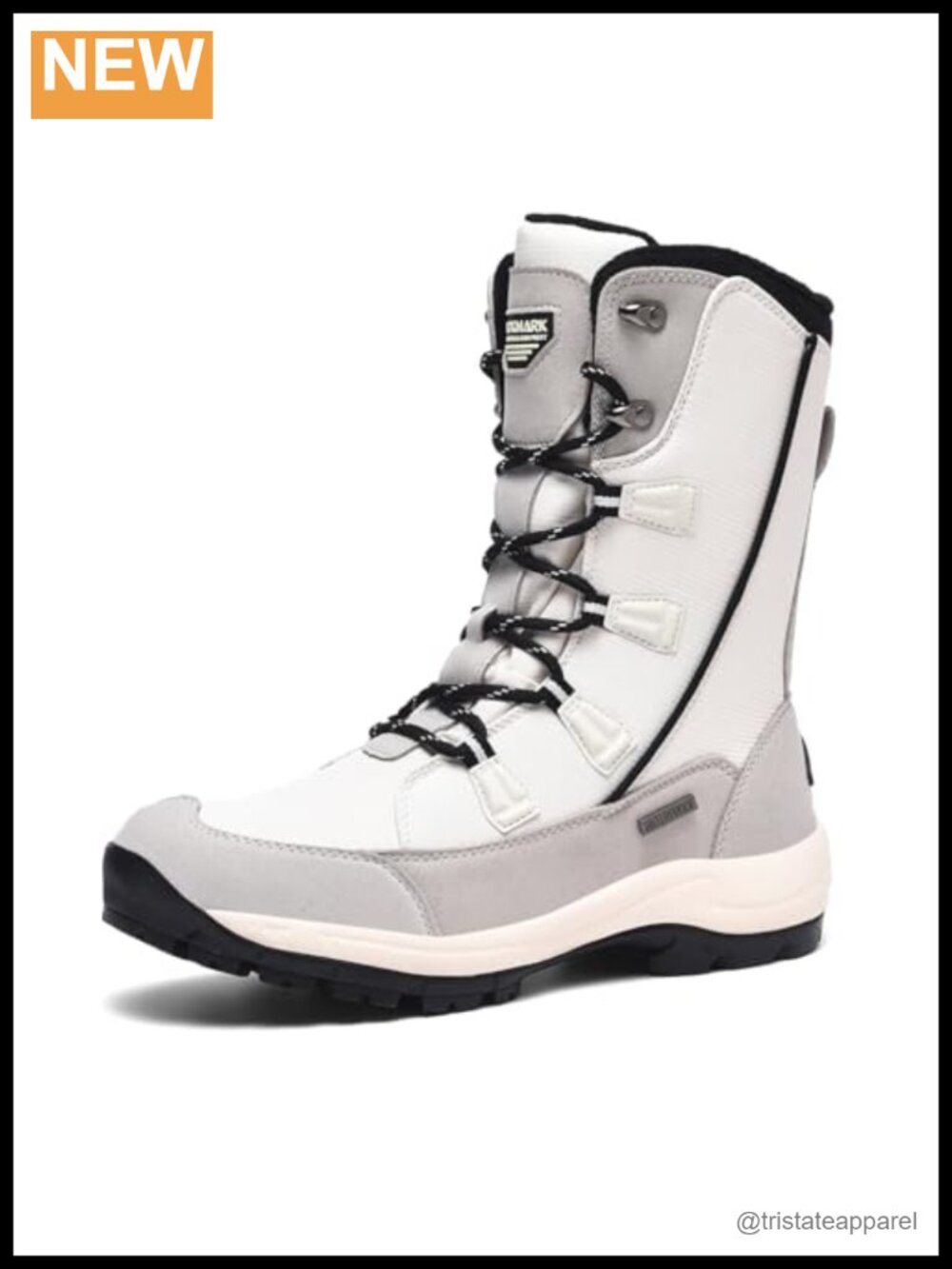 Waterproof Mid Calf Snow Boots Lace Up Winter Outdoor Footwear
